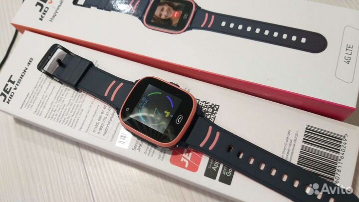 Детские смарт часы с gps Jet Kid Vision 4g