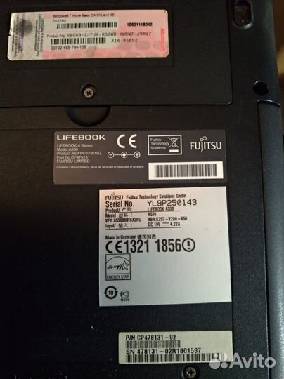 Мощный ноутбук Fujitsu intel Core i3 Германия