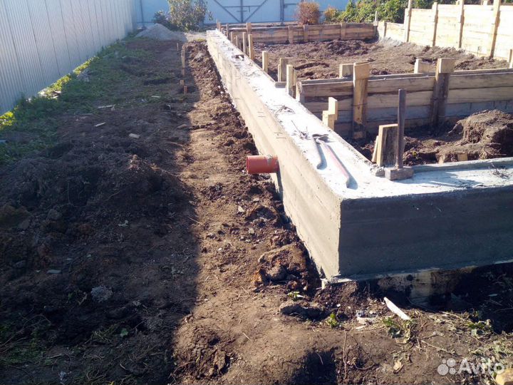 Фундаменты/Заборы/Навесы/Крыши