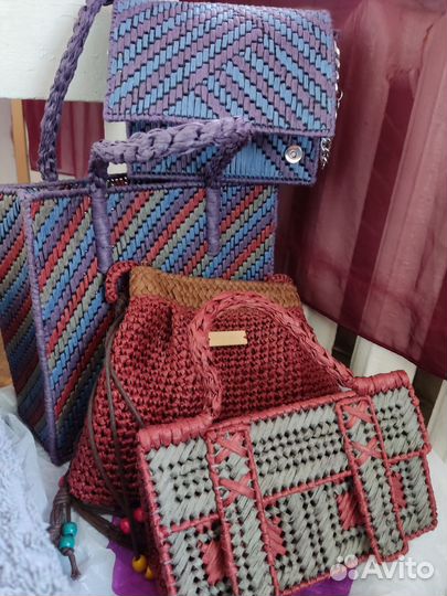 Сумка летняя из рафии