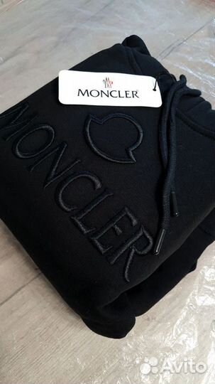 Костюм на флисе Moncler 86-158 черный