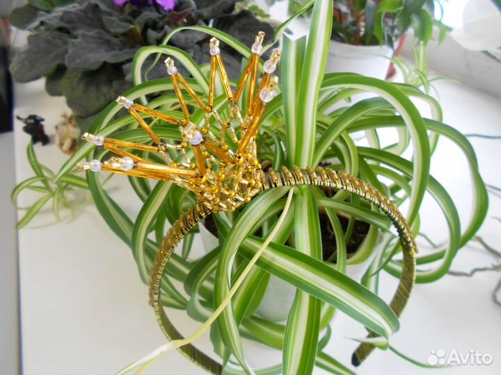 Ободок- корона новогодняя