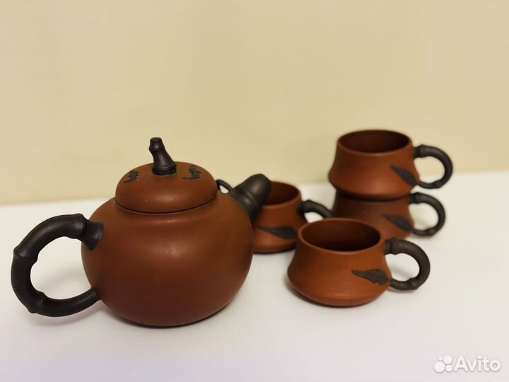 Глиняный чайный сервиз