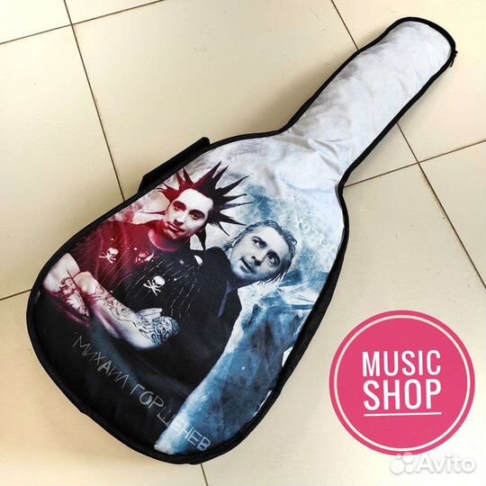 Чехол на гитару с принтом Король и Шут (Горшенев)