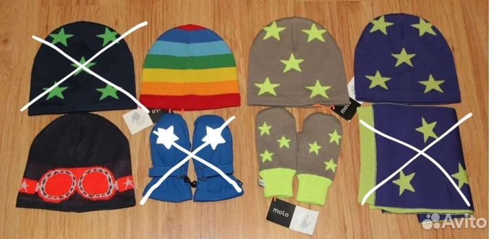 Краги, шапки, шарф Моло, Рейма, Джонатан, Тикет