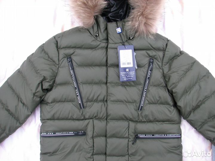 Новый теплый зимний пуховик до -40 брендовый