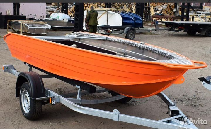 Алюминиевая моторная лодка wyatboat-390P