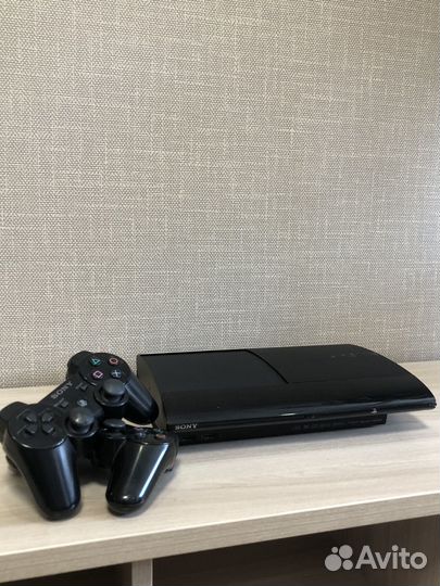 Sony PS3 Super slim 500gb + 2 геймпада + игры