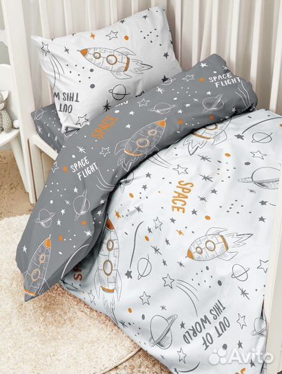 Постельное белье в кроватку для новорожденного