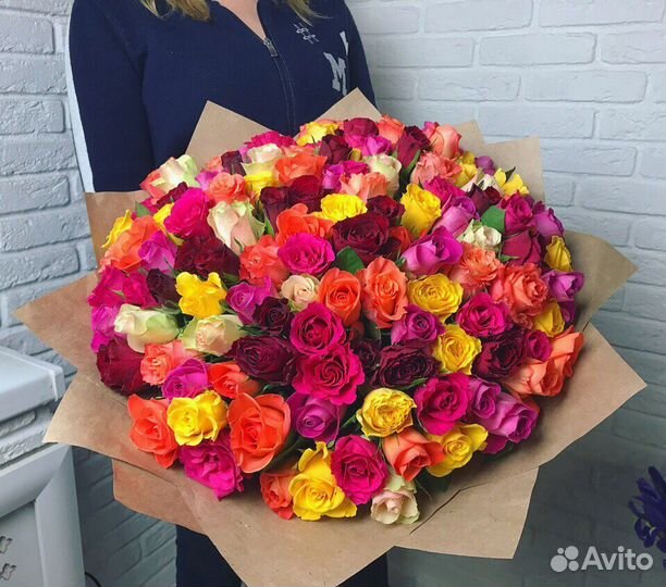 Букет из 101 розы цветы доставка по Перми