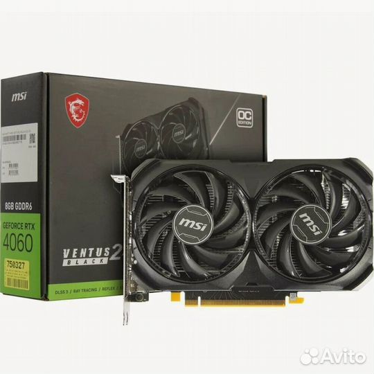 Видеокарта MSI GeForce RTX 4060 ventus 2X 8G OC