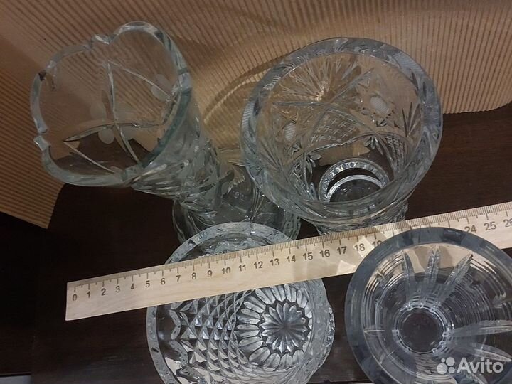 Ваза для цветов хрусталь