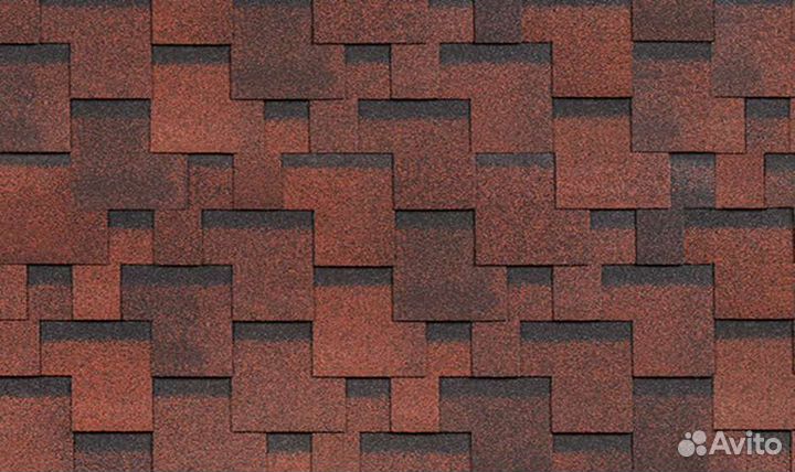 Гибкая черепица Shinglas аккорд Красный