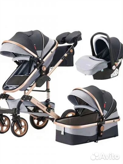 Коляска- трансформер 3 в 1 luxmom