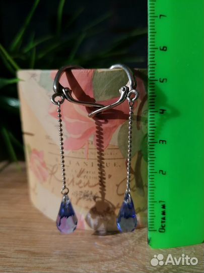 Серьги серебро