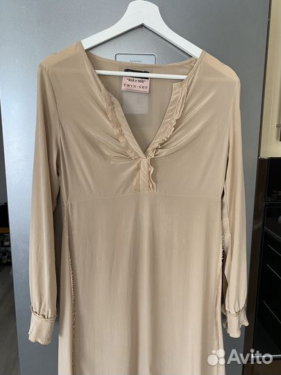 Платье натуральный шелк Италия twin SET