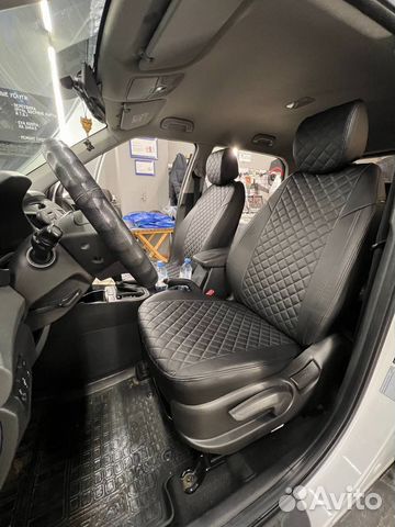 Чехлы из экокожи Автопилот Ромб на Хендай Крета