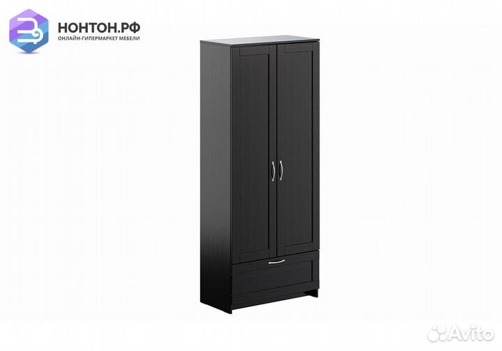 Шкаф двухдверный Сириус с 1 ящиком дуб венге