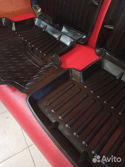 Ковры салона Шевролет Авео Т300 с 2012г резина