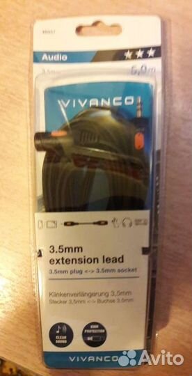 Кабель удлинитель Jack 3,5