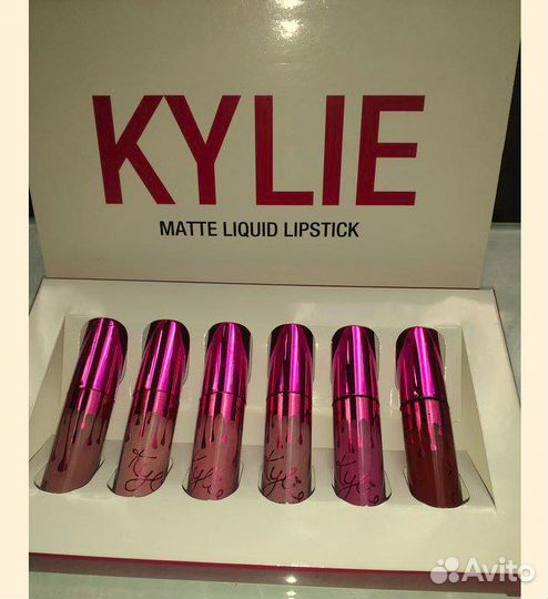 Набор матовых жидких губных помад Kylie, 6 цветов