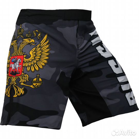 Шорты мма Alfa Brend Camo черные (XL)