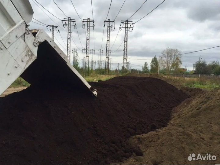 Торф Чернозём Земля плодородная Грунт