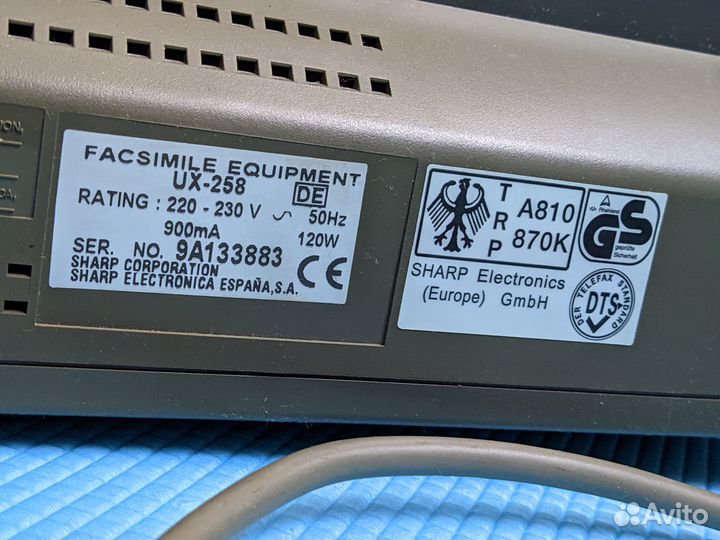 Факс телефон Sharp UX-258