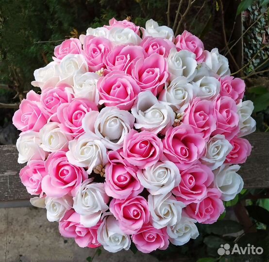 51 Роза из мыла.Мыльные розы.Букет из мыла