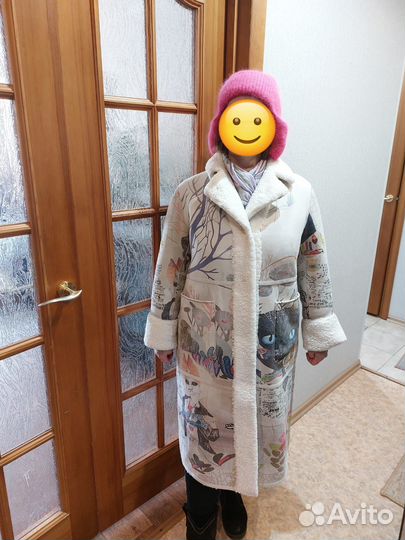 Дубленка искусственная женская 50 52