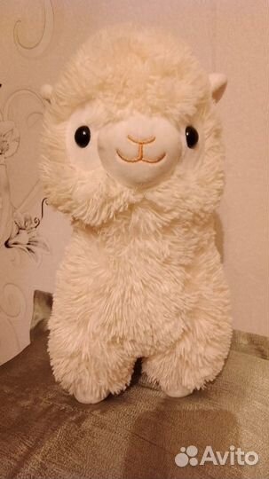 Мягкие игрушки альпака и собачка