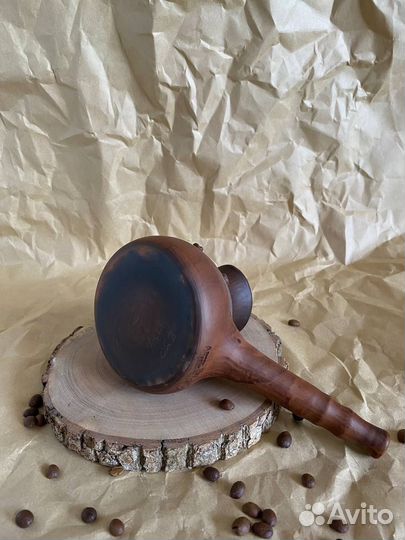 Турка для кофе из термоударной глины ручной работы