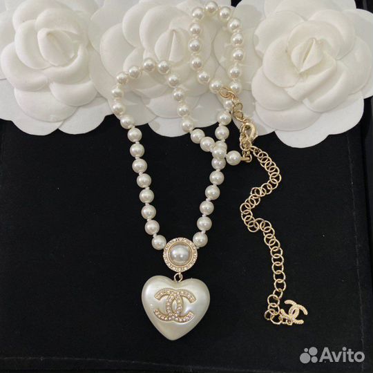Колье Chanel Шанель с сердцем