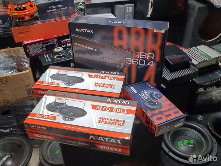 Комплект автозвука Аватар громкий фронт