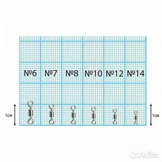 Вертлюжок цилиндр Dunaev # 7 (6шт, 22 кг)