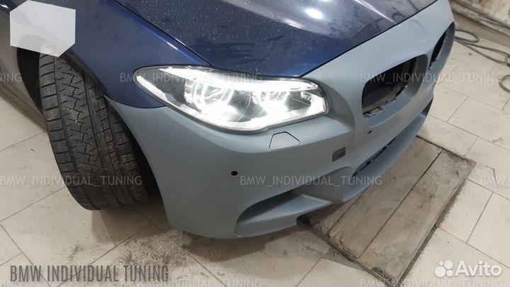 Передний бампер BMW F10 м5 look пластик