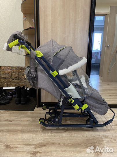 Детские санки коляска ника