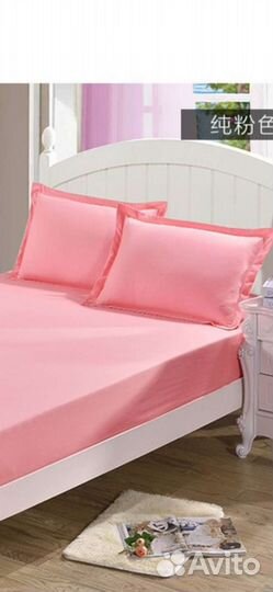 Постельное новое на резинке, наволочки 2 простыня