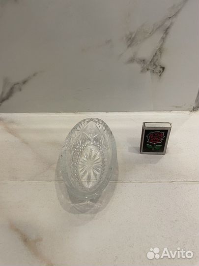 Маленькая конфетница хрустальная СССР