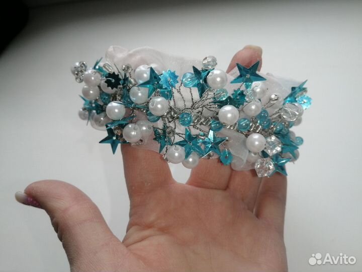 Ободок, диадема, снежинка - льдинка