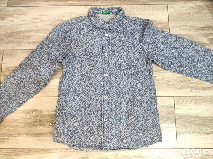 Школьные рубашки benetton, h&m, massimo dutti 7-9