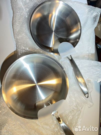 Сковорода нержавеющая сталь hotberg проф новая