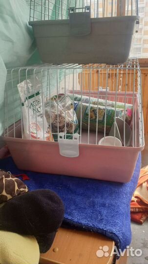 Клетка для грызунов для кролика/хорька/шиншилы