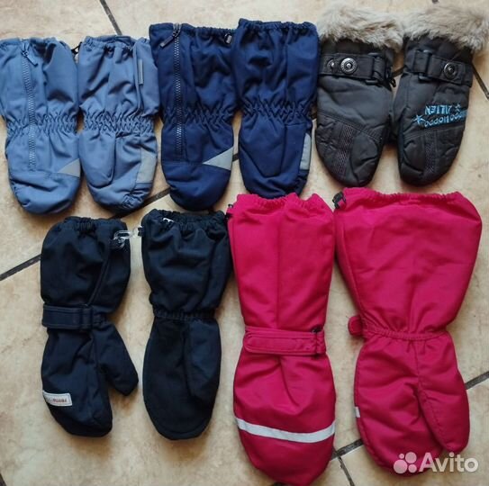 Варежки зима -весна от 4-8 л. (Reima, Lassie, др)