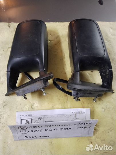 Зеркала saab 9000 (комплект пр и лев)