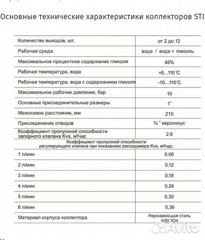 Коллекторная группа STI в сборе, от 2 до 12 вых