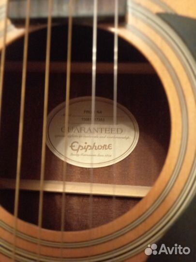 Акустическая гитара epiphone pro-1na