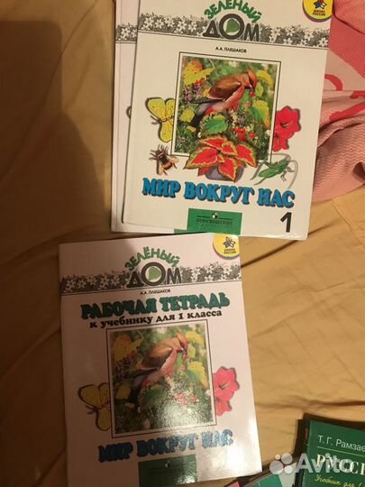 Учебники и тетради 1, 2, 3, 4, 5 класс