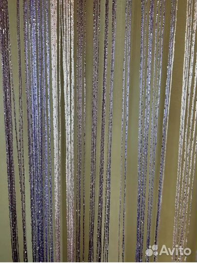 Штора кисея дождь на дверь