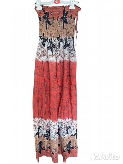 Летнее длинное платье 50
